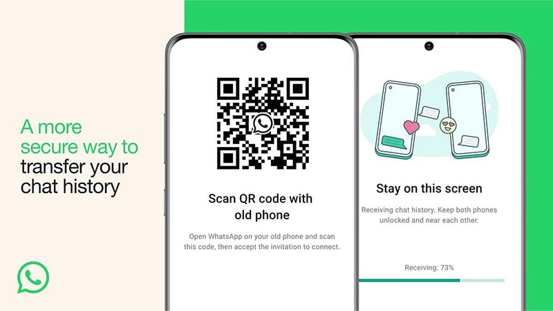 واتس اپ ویژگی جدید انتقال تاریخچه چت را با QR کد ارائه می دهد